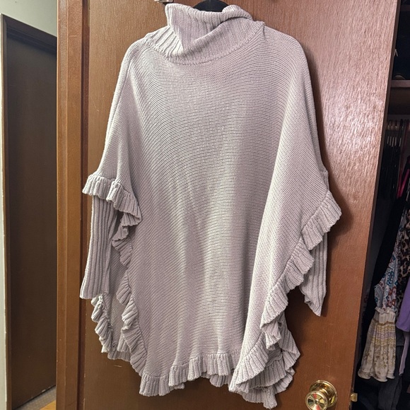 Gray Ruffled Sweater Top - Picture 5 of 5
